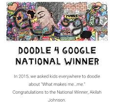 The winner is 10th grader akilah johnson from washington, d.c.the logo, aka doodle, which you can see above, is now on the. Skip R Smol Bean On Twitter Shoutout To Akilah Johnson The National Winner Of Doodle 4 Google With My Afrocentric Life Today S Google Doodle Https T Co Pipco5gq6k Twitter