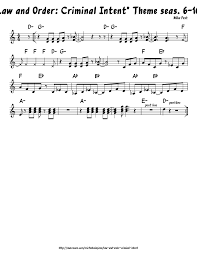 Detectives and prosecutors work to solve crimes and convict perpetrators. Law And Order Criminal Intent Theme Seas 6 10 Leadsheet Sheet Music For Piano Solo Musescore Com