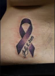 I drew this up myself. Fresh Ideas Pancreatic Cancer Ribbon Tattoo Ideas