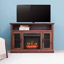 If you have an apartment or condo, a small electric fireplace might be your only option in adding coziness and ambiance to your living space. Amazon Com Festival Depot 43 Wide Tv Stand With Electric Fireplace Console For Tvs Up To 55 For Living Room 43inch Espresso Home Kitchen