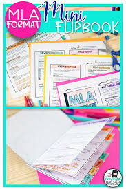 Mla Format 8th Edition Mini Flip Book Mini Flip Book High School English Lessons Flip Book