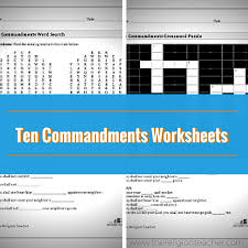 Every week, thousands of churches use our bible lessons, craft ideas, printable resources, and coloring pages to teach kids the christian faith. Ten Commandments Word Search And Crossword Puzzle The Religion Teacher Catholic Religious Education