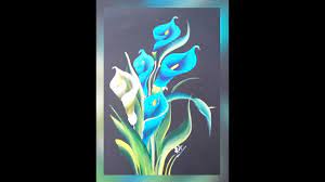 Simple Acrylic Painting Cala Lilly Youtube