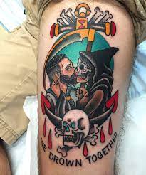 Budha, joshua bowers, sean wilcox, and paul nycz, and piercings by biff. We Drown Together Tattoo By Paulnycz Cc At Iron Heart Tattoo In Des Moines Ia Paulnycz Paulnyczcc Ironhearttattoo Tattoos Heart Tattoo Grim Reaper Tattoo