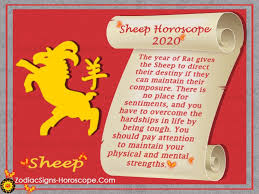 Astrological forecasts for the entire year 2021 , month by month! Sheep Horoscope 2020 Chinese New Year 2020 Predictions For Sheep