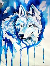 Ice Wolf By Lucky978 On Deviantart Wolf Painting Art Animal Art