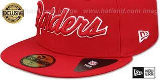 Oakland Raiders Nfl Team Script Red Red Fitted Hat Oakland Raiders Oakland Raiders Hat Red Fitted Hat