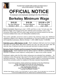 minimum wage ordinance city of berkeley ca