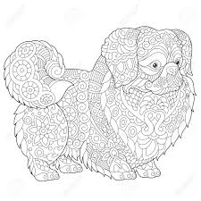 Head over to the anime coloring pages below for the free printable download and turn on your favorite anime and color away. Coloring Pages Pekingese Or Japanese Chin Dog Breed Adult Coloring Book Idea Antistress Freehand Sketch Drawing With Doodle And Zentangle Elements Vector Illustration Royalty Free Cliparts Vectors And Stock Illustration Image 99769378