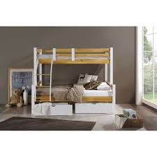 lit superpose 3 places 90x190 cm et 140x190 cm avec rangements en bois et blanc armand html gclid cj0kc lit superpose lit 140x190 avec rangement rangement bois