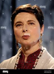 Italian actress Isabella Rossellini during the presentation of her book  Green Porno in Hamburg, northern Germany, Friday, Oct. 9, 2009. (AP  PhotoAxel Heimken Stock Photo - Alamy