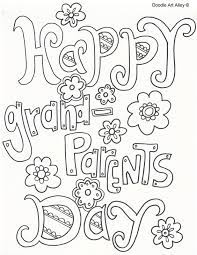 These make great homemade gifts too. Grandparents Day Coloring Pages Doodle Art Alley