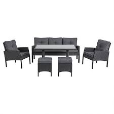 Gbp prices are indicative, correct euro pricing is shown in the checkout. Black Orlando Outdoor Dining Set 6 Piece George