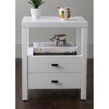Leflore 2 Drawer Nightstand Reviews Allmodern Nightstand End Tables With Storage Furniture