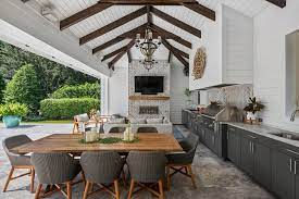 Jun 18, 2021 · outdoor kitchen roof ideas can be divided in three types, the uncovered roof, covered roof, and pergolas roof. 26 Patio Ideas To Beautify Your Home On A Budget Outdoor Kitchen Design Indoor Outdoor Kitchen Kitchen Designs Layout