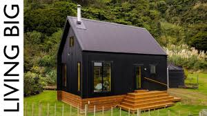 How to have an indoor off grid showerhere in wisconsin it's not feasible to shower outdoors year round. Stunning Black Off Grid Cabin By The River Youtube