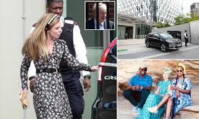 Boris Johnson's girlfriend Carrie Symonds is spotted at the US Embassy