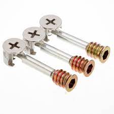 Set a straight 1x3 cleat alongside and just beneath the layout line for the upper cabinets. 4pcs 3in1 M6 40 Furniture Screw Assembled Pieces Kitchen Cabinet Connectors Hammer Nut Nut Bolt Sets Aliexpress