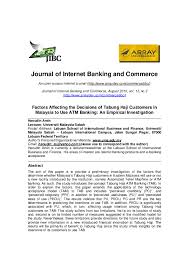 Ideal sample to show the graphic bases that support a well done logo.it combines geometric shapes withour resting mobility or. Pdf Factors Affecting The Decisions Of Tabung Haji Customers In Malaysia To Use Atm Banking An Empirical Investigation Hanudin Amin Academia Edu