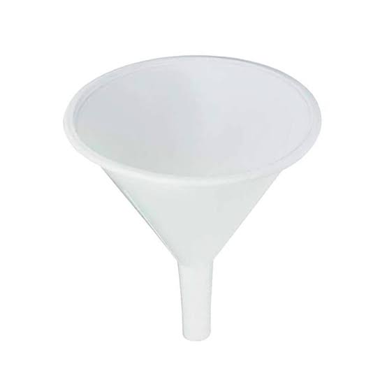 FUNIL PLASTICO 10X10X12 BRANCO - TRITEC