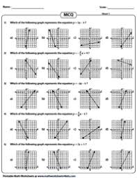 Sketch the graph of each line. Graphing Linear Equation Worksheets