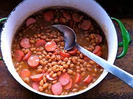 Add great northern beans, spicy mustard, ketchup, molasses, salt, bacon and brown sugar. Homemade Franks Beans Dinner A Love Story