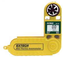 Extech 45118 Mini Thermo-Anemometer | Air Velocity Meters ...