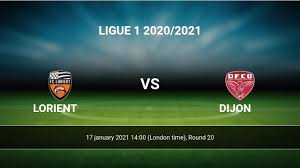 Ligue 1 • december 23. Lorient Vs Dijon H2h 27 Jan 2021 Head To Head Stats Prediction