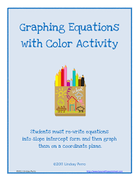 Now we have to find the equation of the straight line ab. Graphing Equations With Color Activity