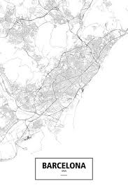 Unique barcelona map posters designed and sold by artists. Pin On Map