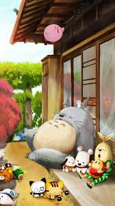 Dreamy Cute Lovely Totoro Window Outside Iphone 6 Wallpaper Japanese Wallpaper Iphone Totoro Ghibli Artwork