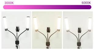 Rk39 Makeup Video Light With Smartphone Holder