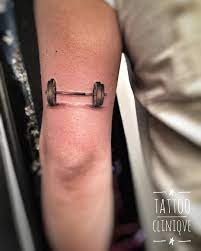 Whether You Run Lift Weights Cycle Dance Or Do Yoga Maybe You Want A Permanent Reminder Of Your Passion And A Visu Tattoos Fitness Tattoos Dumbbell Tattoo
