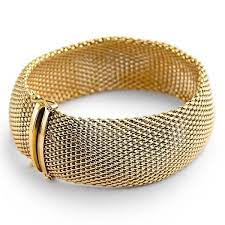 Gold Mesh Bracelet Taki Moda Taki Bilezik