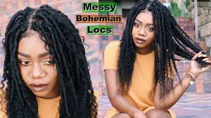 Easy Messy Bohemian Goddess Faux Locs w/ Human Hair