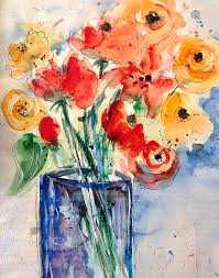 Mediaphotos illustrations vectors videos music. Beautiful Colorful Flowers Painting By Britta Zehm