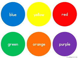 colors chart for preschoolers writing center tools color