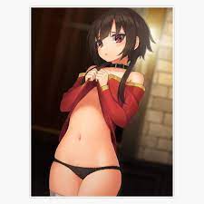 Lewd Panties Megumin Sticker Outdoor Rated Vinyl Sticker Decal for Windows,  Bumpers, Laptops or Crafts 5