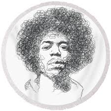 Jimi Hendrix Art Print by Saul Herrera