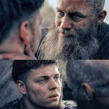 Ragnar: Ivar, tu eres muy importante para mí, hijo. Ivar: Estoy apunto de  creerte. Ragnar: iCállate idiot* y escucha! Tienes muchos dones, la ira es  una de ellos! lo que tienes aquí