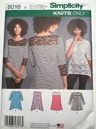 Shop cap, short, long sleeve shirts & more. Sewing Knits Only Pattern Simplicity 8016 Misses Xxs Xxl Etsy Knit Top Patterns Top Sewing Pattern Womens Knit Tops