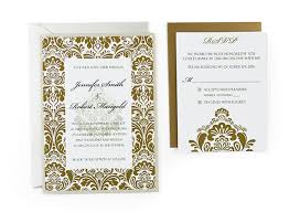 damask free wedding invitation template