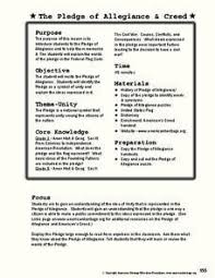 How are you loyal to them? Pledge Of Allegiance Meaning Lesson Plans Worksheets