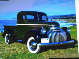 Image result for Blue 1946 Truck