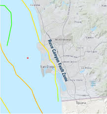 Rose Canyon Fault Map Risk Activity Earthquake Predictions Cea