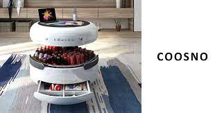 That surface features two separate tabletops so the table is perfect for two people. Coosno The Smart Coffee Table Redefined Indiegogo