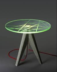 Lighted Glass Table Concrete Table Lights Concrete Table Acrylic Furniture