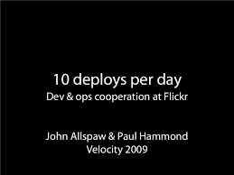 We provide you the tools for easy collaboration with one of the world's most passionate photo communities. 10 Deploys Per Day Dev And Ops Cooperation At Flickr