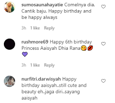 Semalam, anak kesayangan che ta dan zain ini telah menyambut sambutan hari lahir nya yang ketiga. Sambut Hari Lahir Ke 6 Tahun 10 Biji Kek Unicorn Aaisyah Dhia Rana Dapat Perhatian Hot Fm