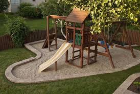 Backyard Playset Landscaping Diy Swingset Ideas Kids Playset Ideas Backyard Modern Backyard Backyard Backyard Playground